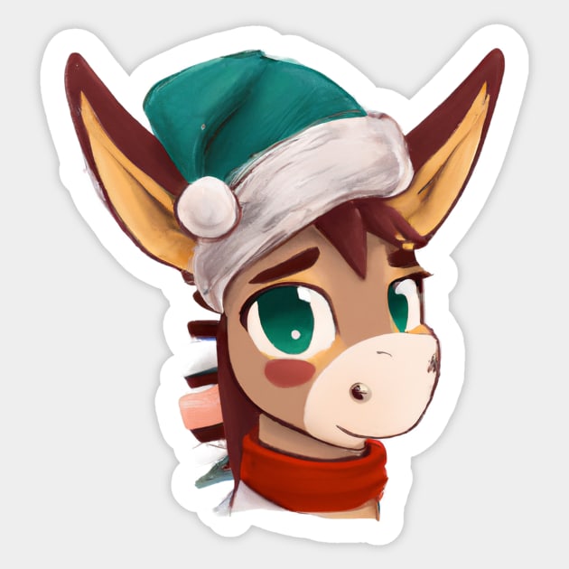 Cute Mule Drawing Sticker by Play Zoo